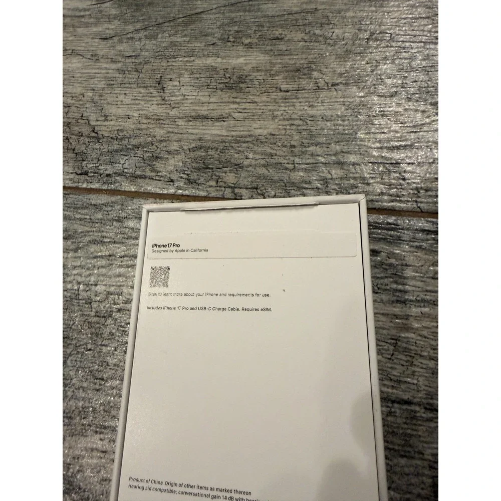 Apple iPhone 17‎ PRO EMPTY BOX Orange Original 1TB MGT4LL/A OEM Gift Idea Gag